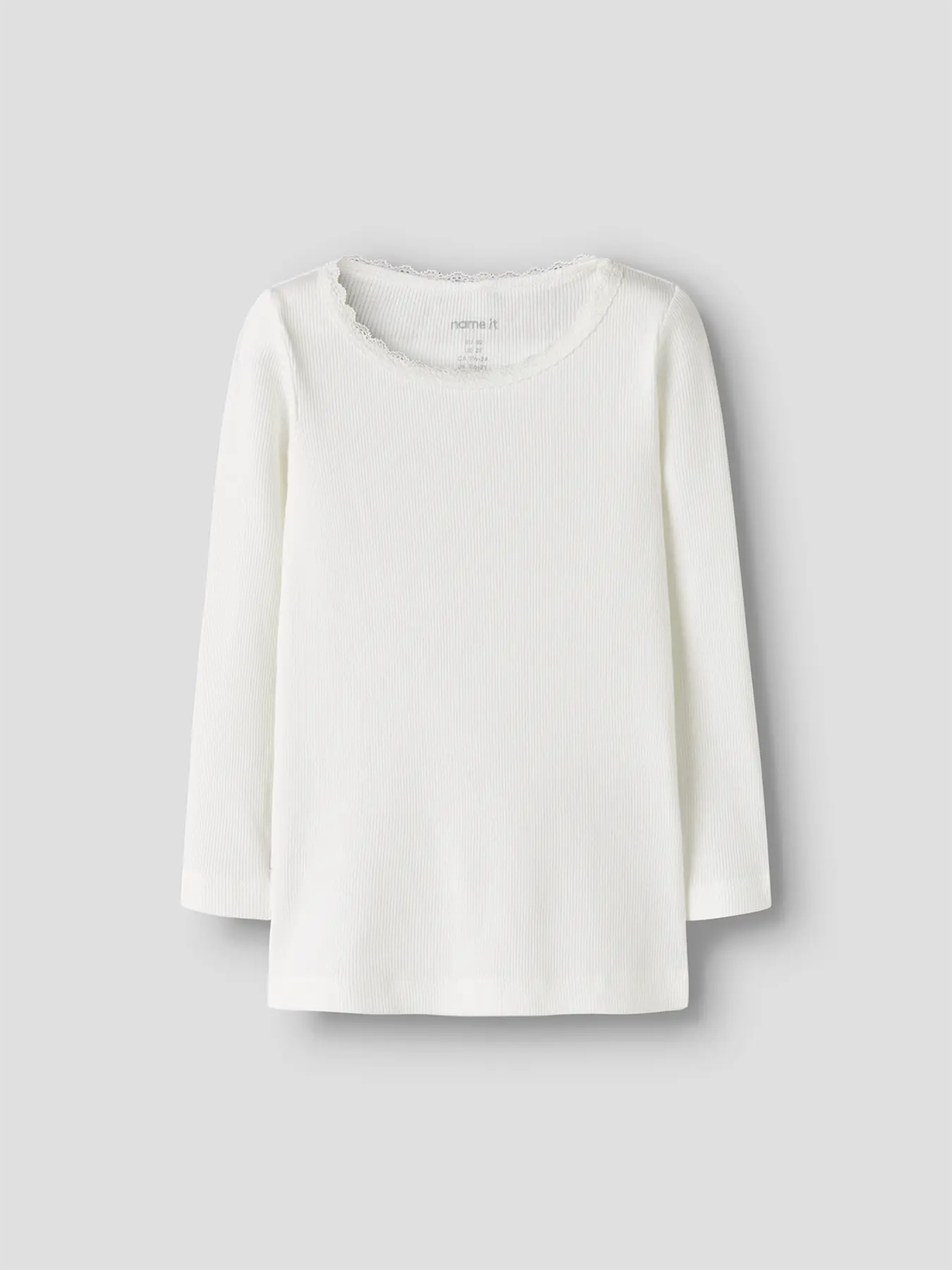 Name It Kab Long Sleeve Top Cloud Dancer