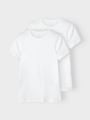 Name It T-Shirt Slim 2-Pack Bright White