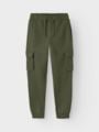 Name It Ollie Cargo Pant Brushed Olive Night