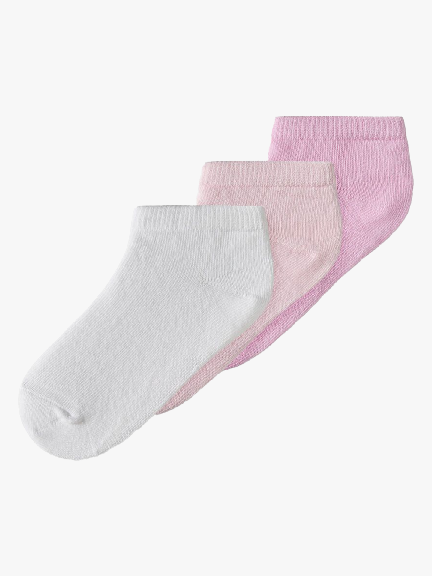 Name It Vilma 3-Pack Footie Ballerina Pink Frosting + Bright White