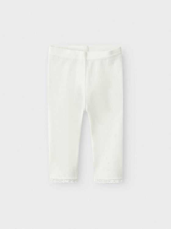 Name It Wang Wool Needle Legging Solid Snow White