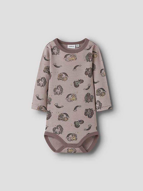 Name It Willit Wool Long Sleeve Body Shadow Gray