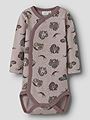 Name It Willit Wool Long Sleeve Wrap Body Shadow Gray
