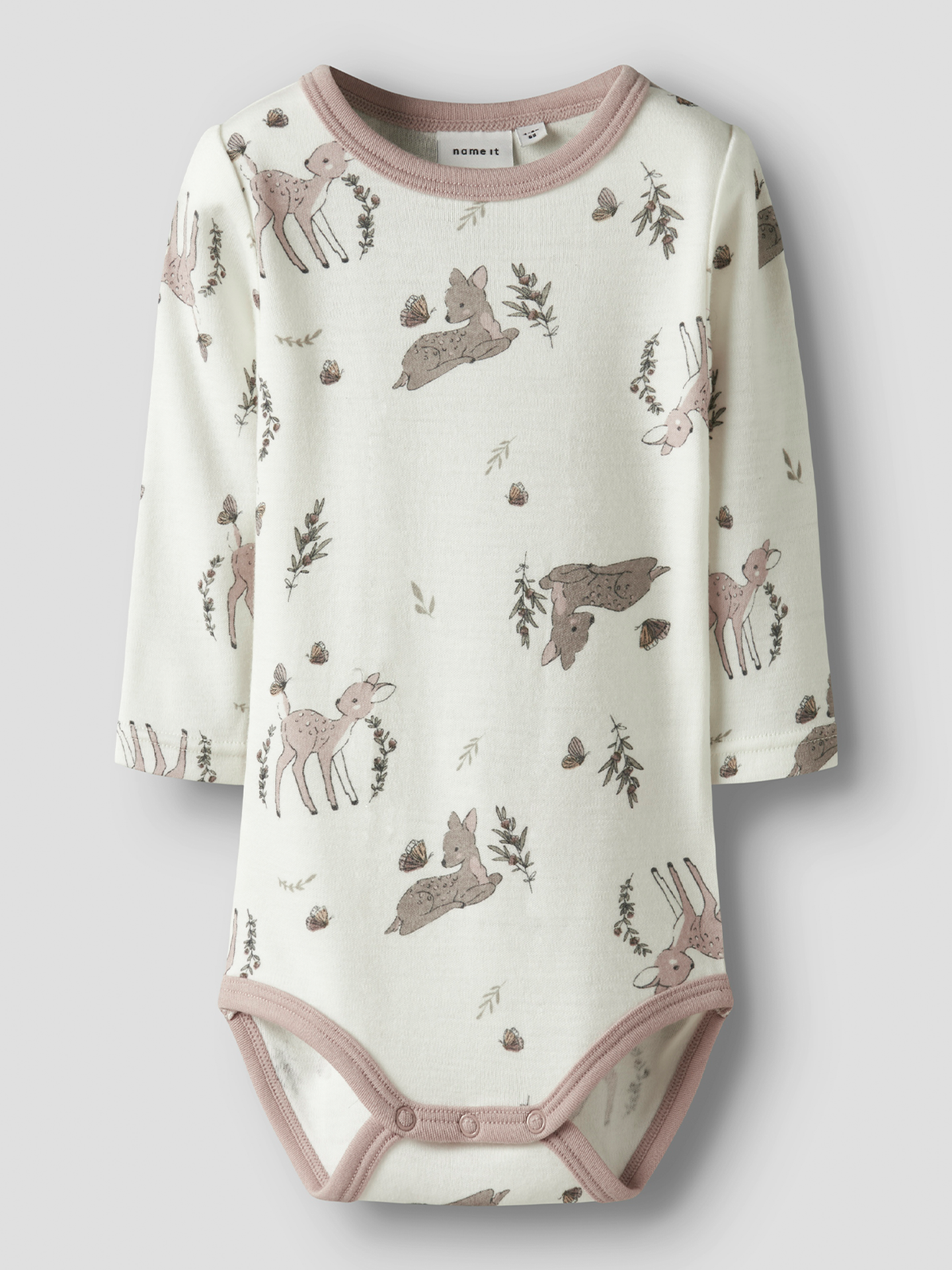 Name It Willitus Wool Long Sleeve Body Snow White