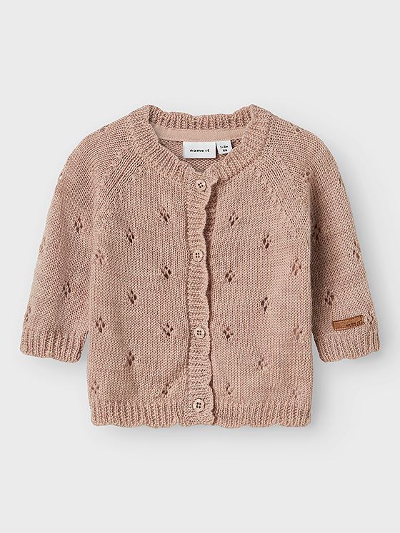 Name It Wrilla Wool Long Sleeve Knit Card Shadow Gray