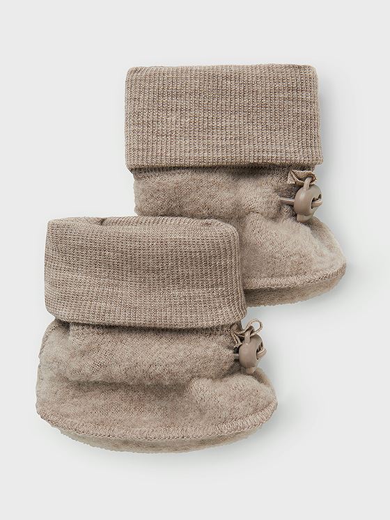 Name It Wmino Wool Bru Slippers Satellite