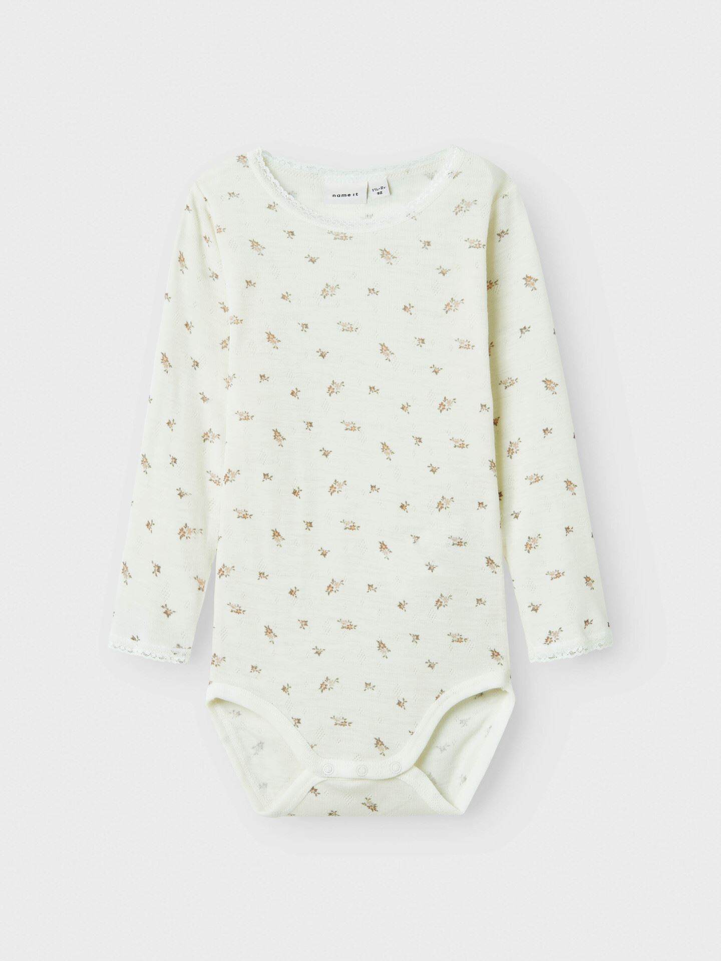 Name It Wang Wool Needle Long Sleeve Body Snow White