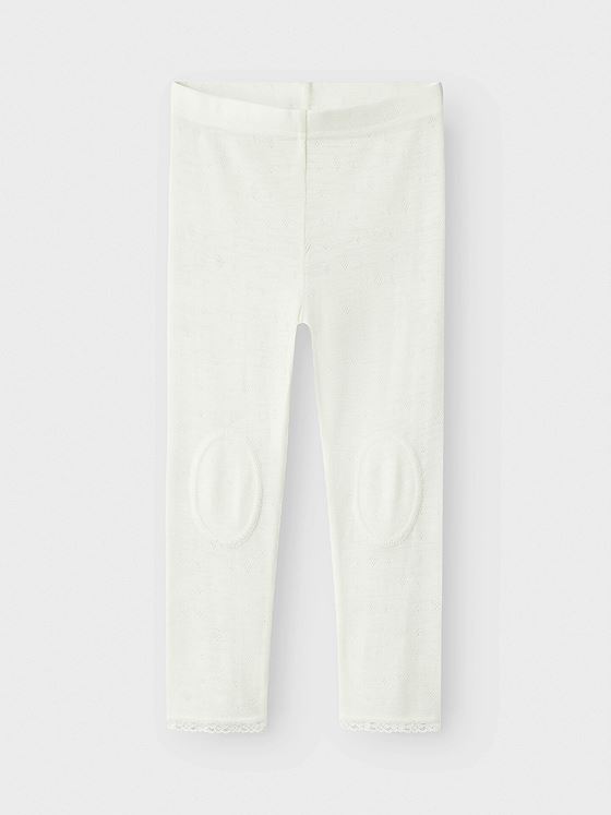 Name It Wang Wool Neddle Legging Solid Snow White