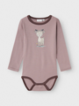 Name It Willit Wool Long Sleeve Body Purple Dove