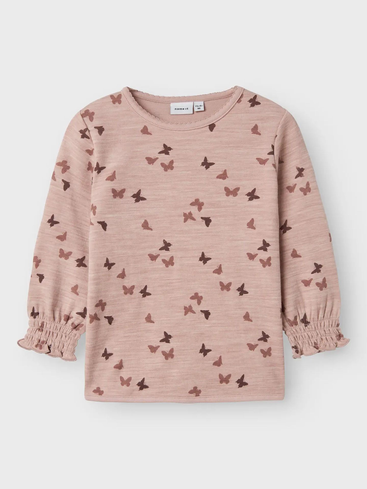 Name It Wuppo Wo/Co Long Sleeve Top Shadow Gray