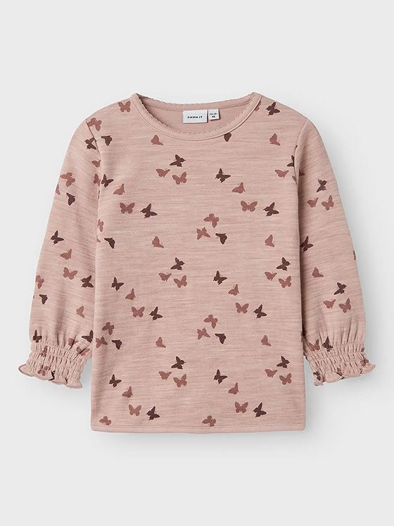 Name It Wuppo Wo/Co Long Sleeve Top Shadow Gray