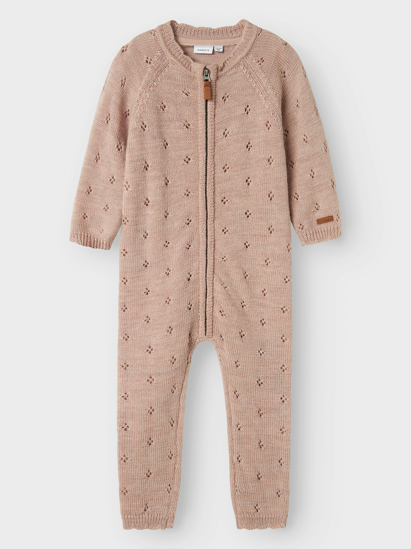 Name It Wrilla Wool Long Sleeve Knit Suit Shadow Grey