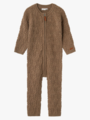 Name It Wrilla Wool Long Sleeve Knit Suit Walnut