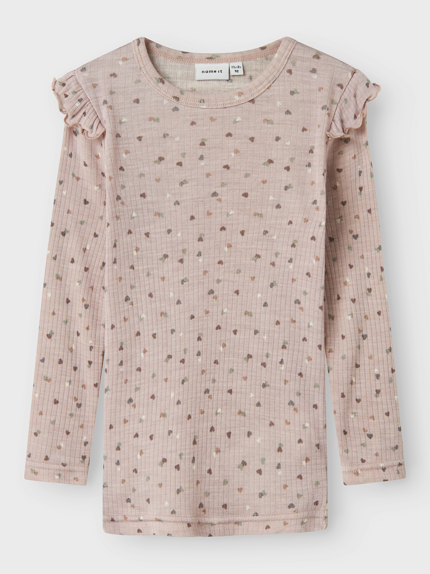 Name It Womi Wo/Mo Long Sleeve Top Shadow Gray