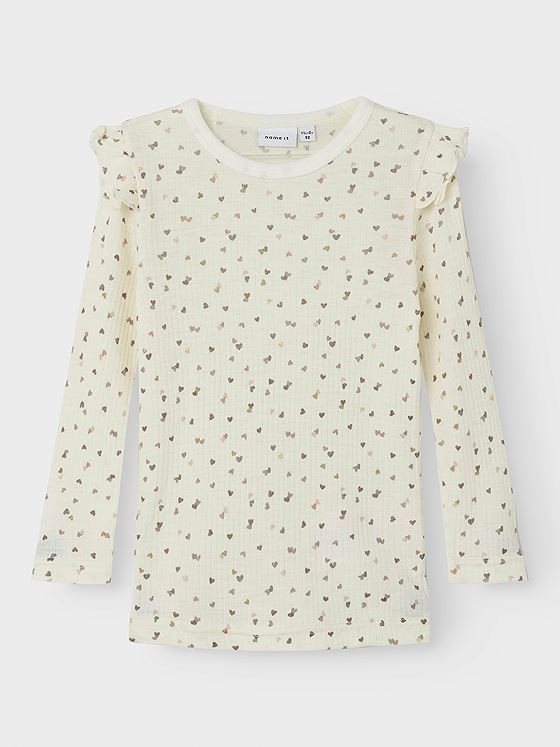 Name It Womi Wo/Mo Long Sleeve Top Snow White