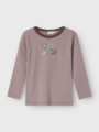 Name It Willow Wool Long Sleeve Top Purple Dove