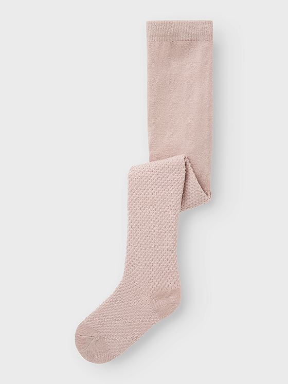 Name It Wakma Wool Blend Structure Pantyhose Shadow Gray