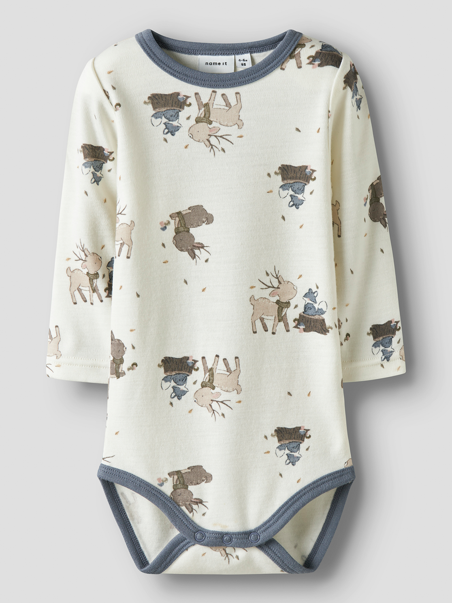 Name It Willitus Wool Long Sleeve Body Snow White