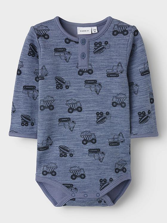 Name It Wuppo Wo/Co Long Sleeve Body Folkstone Gray