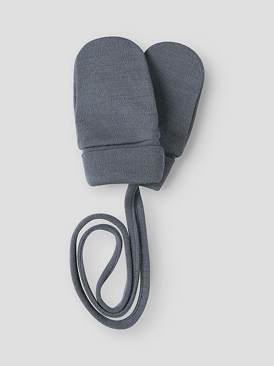 Name It Willit Wool Mittens Wo/Thumb Folkstone Gray