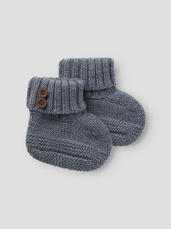 Name It Wrilla Wool Knit Slippers Folkstone Gray