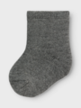 Name It Waksi Wool/Blend Terry Sock Dark Grey Melange