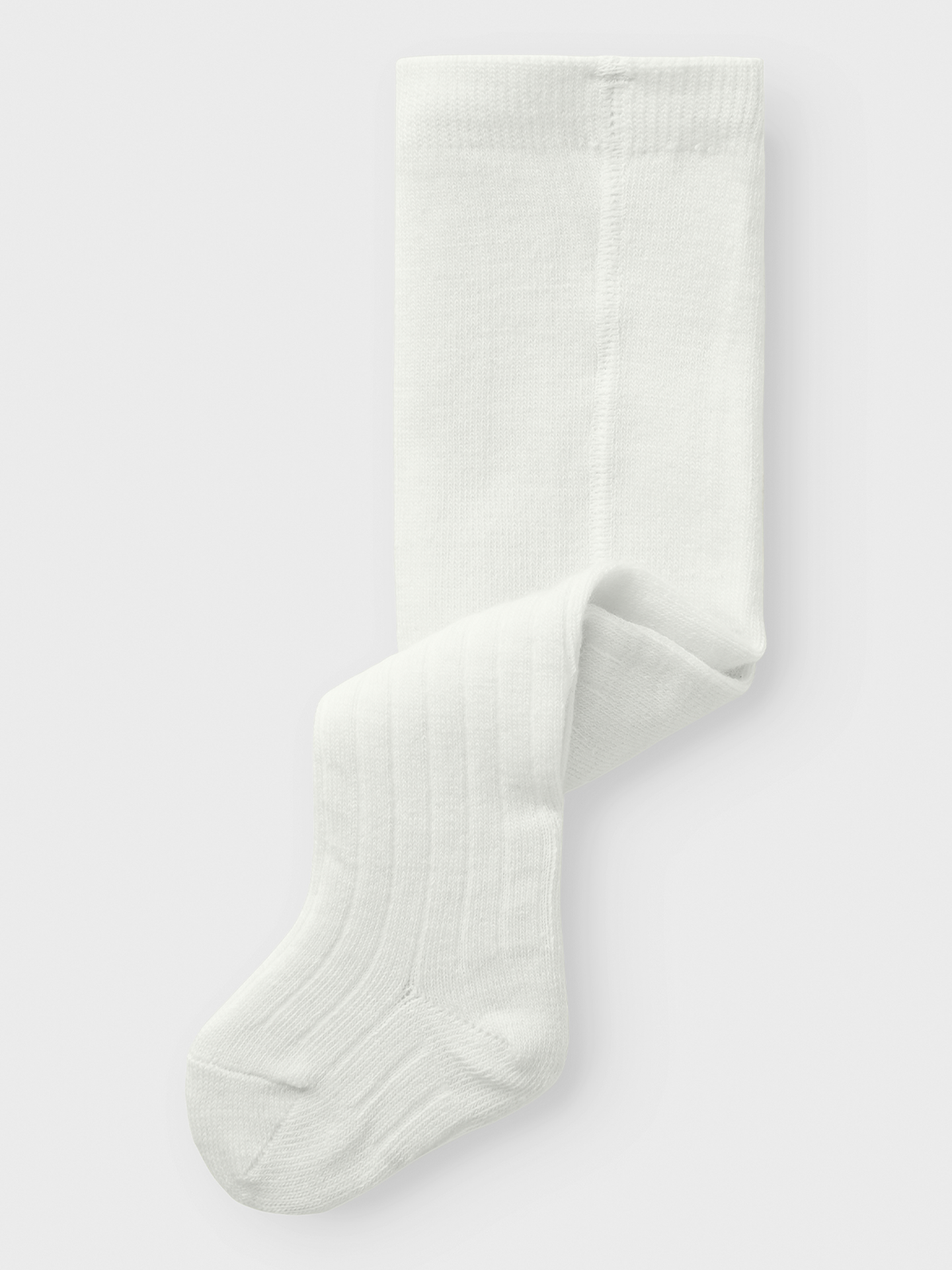 Name It Wakma Wool Blend Rib Pantyhose Snow White