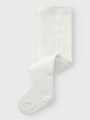 Name It Wakma Wool Blend Rib Pantyhose Snow White