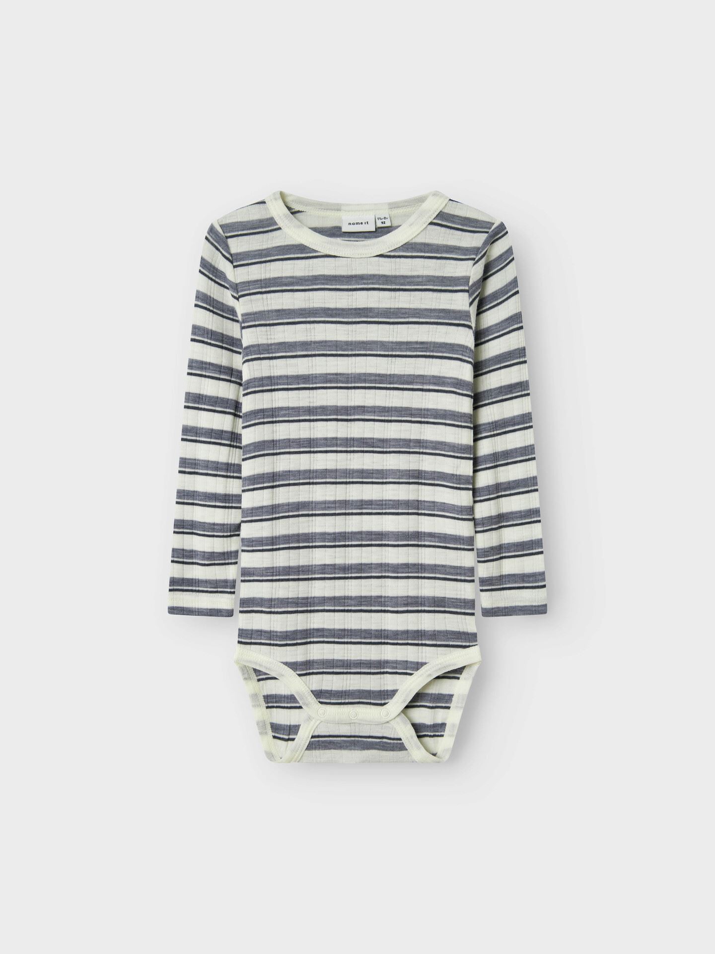 Name It Wang Wool Needle Long Sleeve Body Folkstone Gray