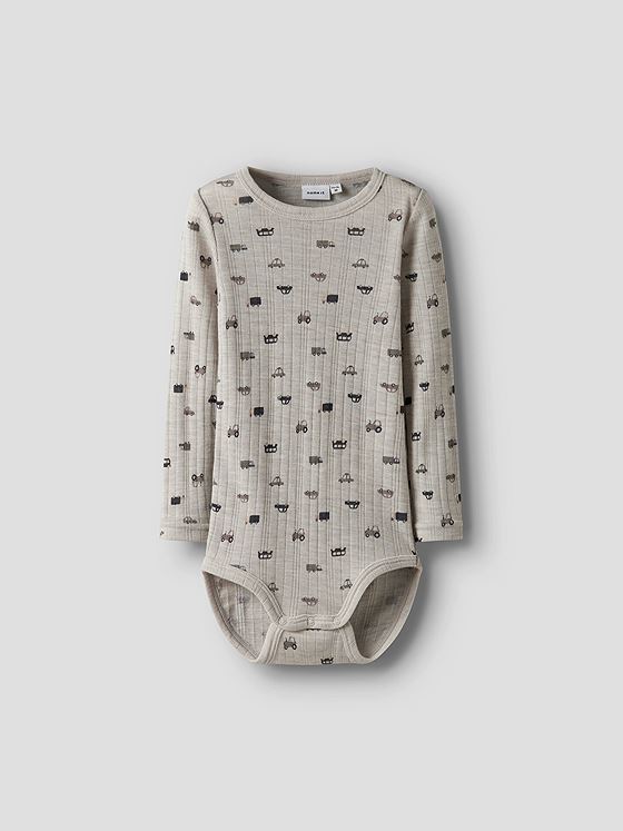 Name It Wang Wool Needle Long Sleeve Body Nacreous Cloud