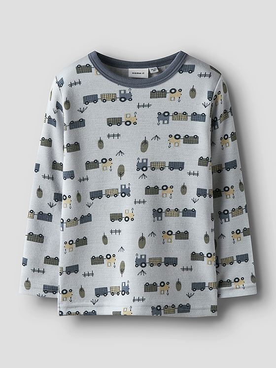 Name It Willit Wool Long Sleeve Top Micro Chip