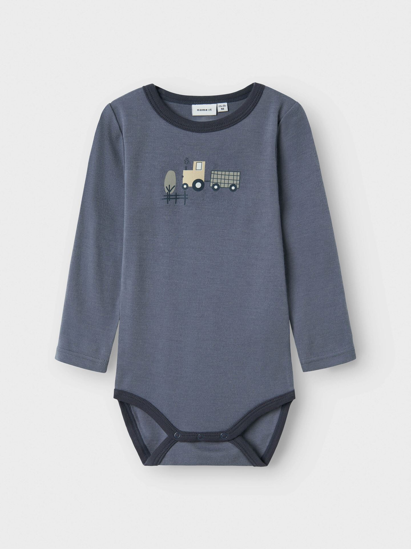 Name It Willit Wool Long Sleeve Body Folkstone Gray