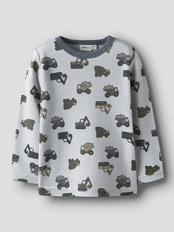 Name It Willow Wool Long Sleeve Top Micro Chip