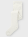 Name It Wakma Wo/Bl Structure Pantyhose Snow White