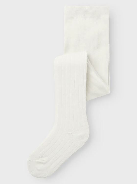 Name It Wakma Wo/Bl Structure Pantyhose Snow White