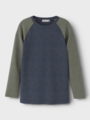 Name It Wang Wool Needle Long Sleeve Top Solid Ombre Blue