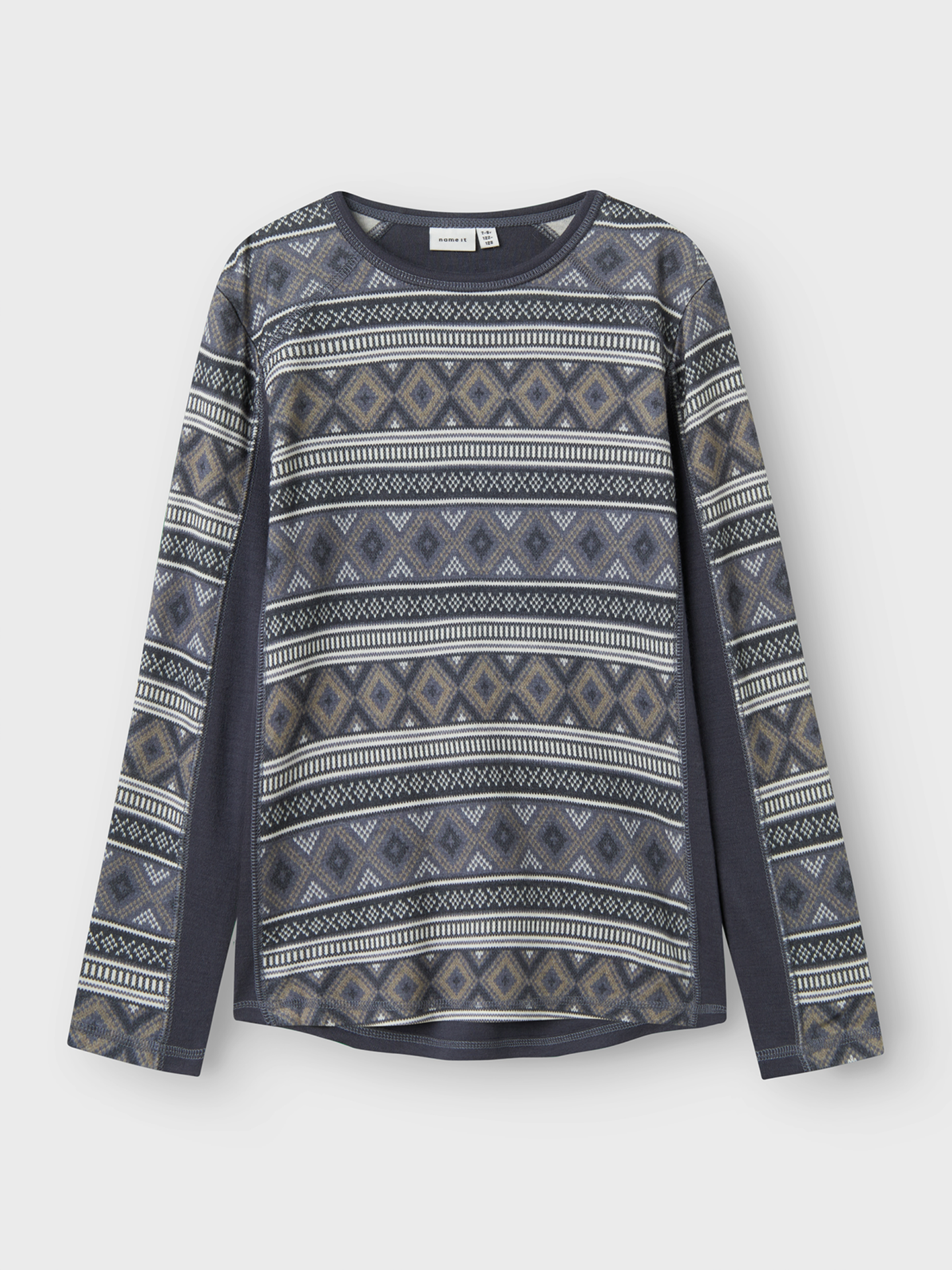 Name It Willto Wool Long Sleeve Top Ombre Blue