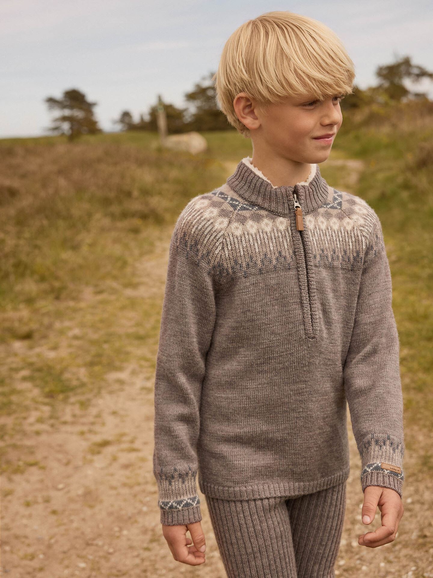 Name It Wriss Wool Long Sleeve Knit Turtleneck Plum Kitten