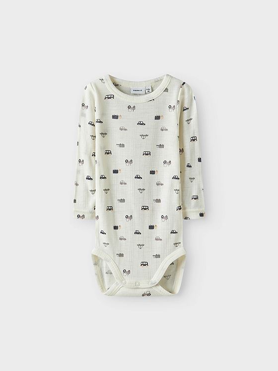 Name It Wang Wool Needle Long Sleeve Body Snow White