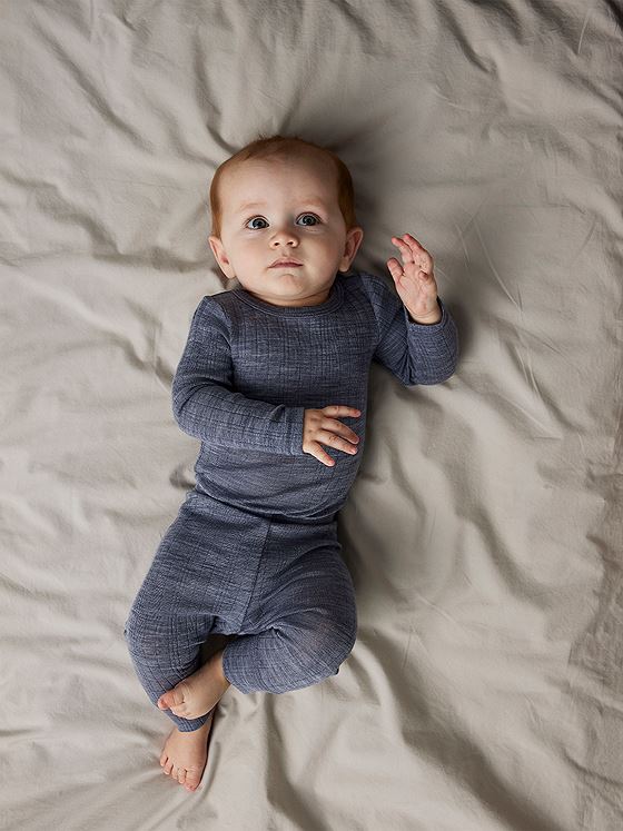 Name It Wang Wool Needle Long Sleeve Body Solid Folkstone Gray