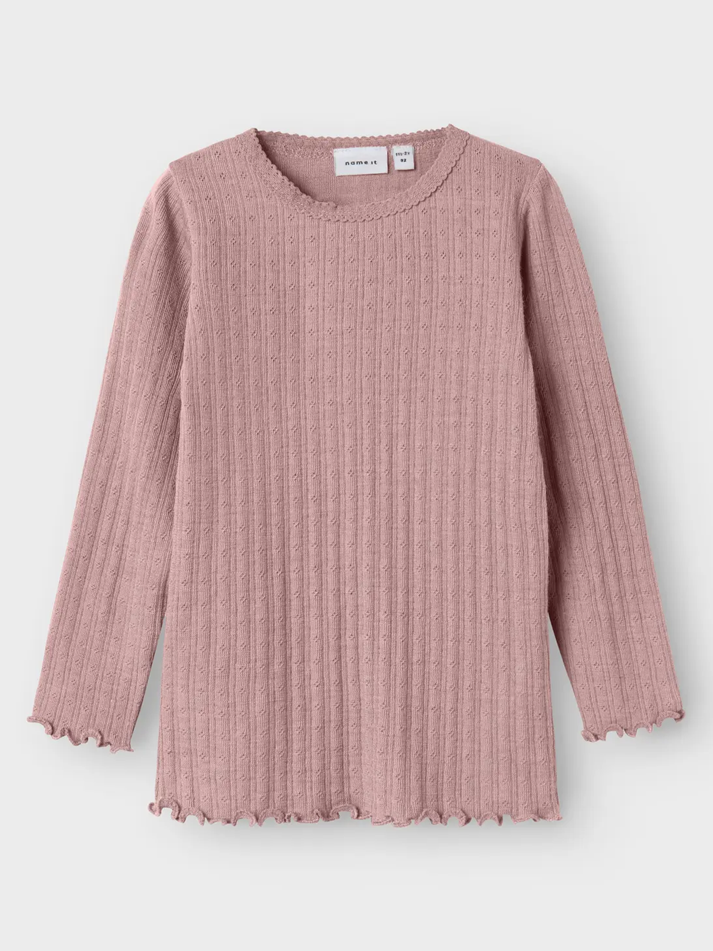 Name It Wossa Wo/Si Rib Long Sleeve Top Antler