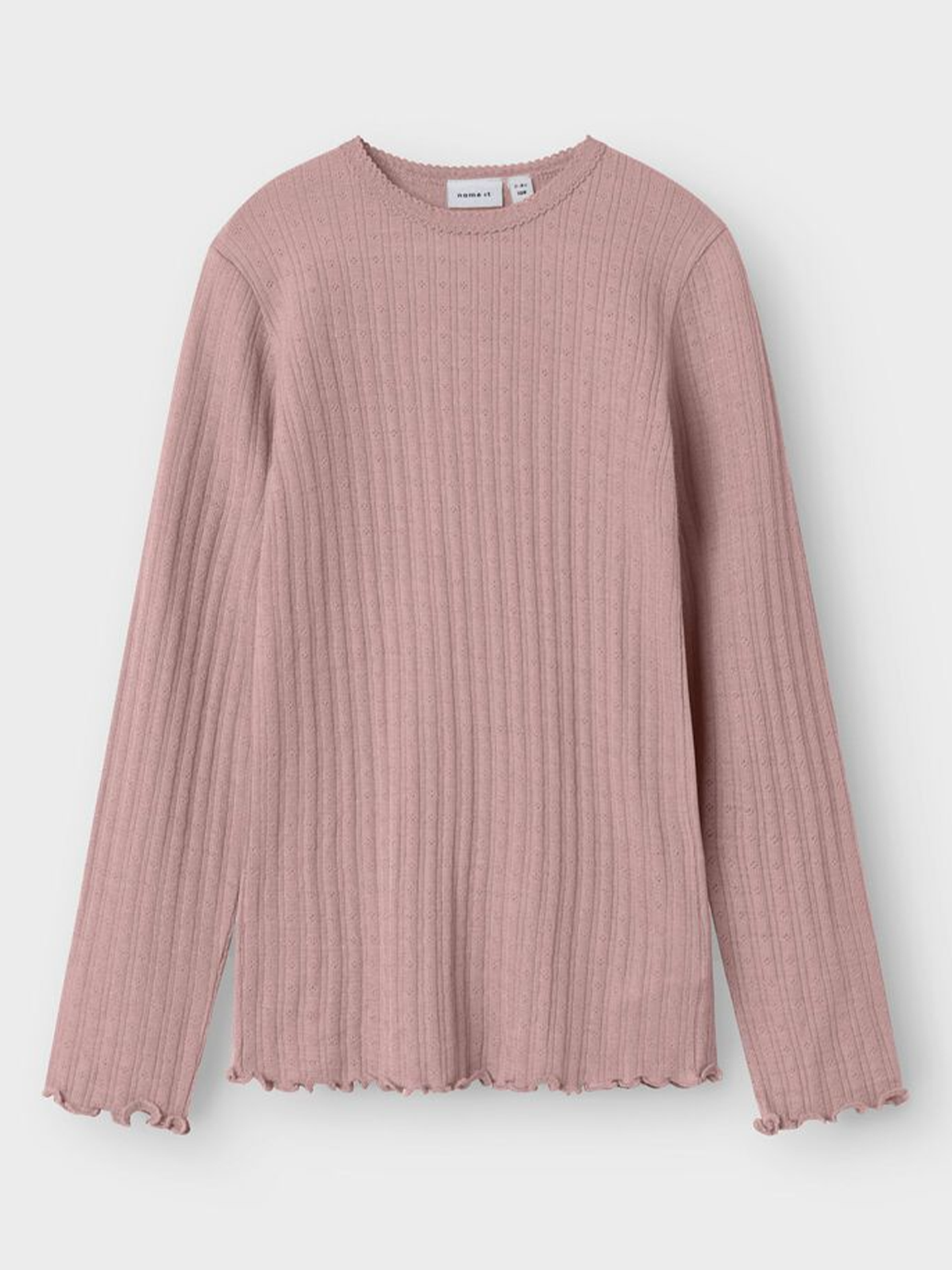 Name It Wossa Wo/Si Rib Long Sleeve Top Antler