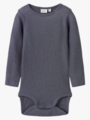 Name It Wossa Rib Long Sleeve Body Folkstone Gray