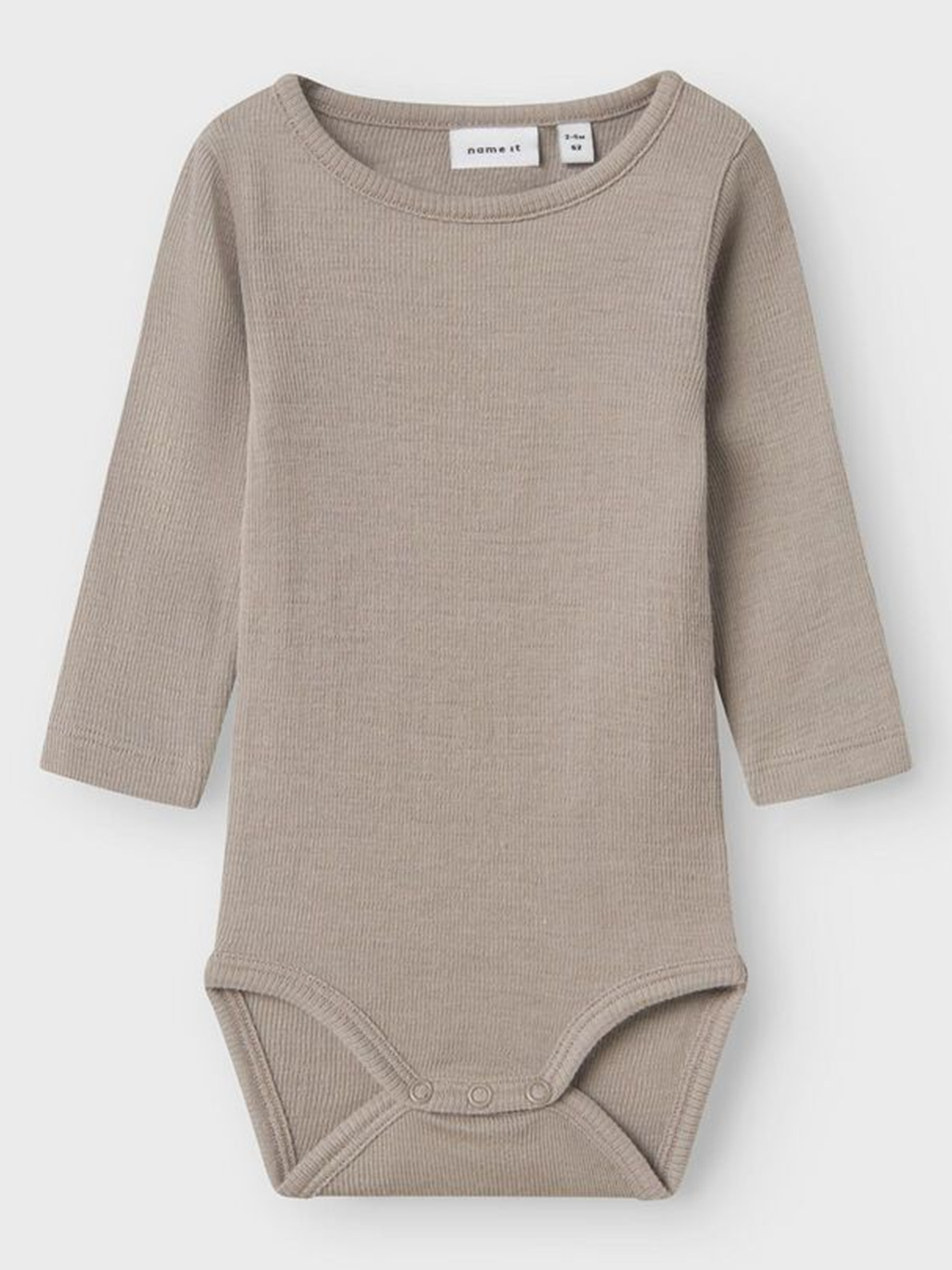 Name It Wossa Rib Long Sleeve Body Satellite