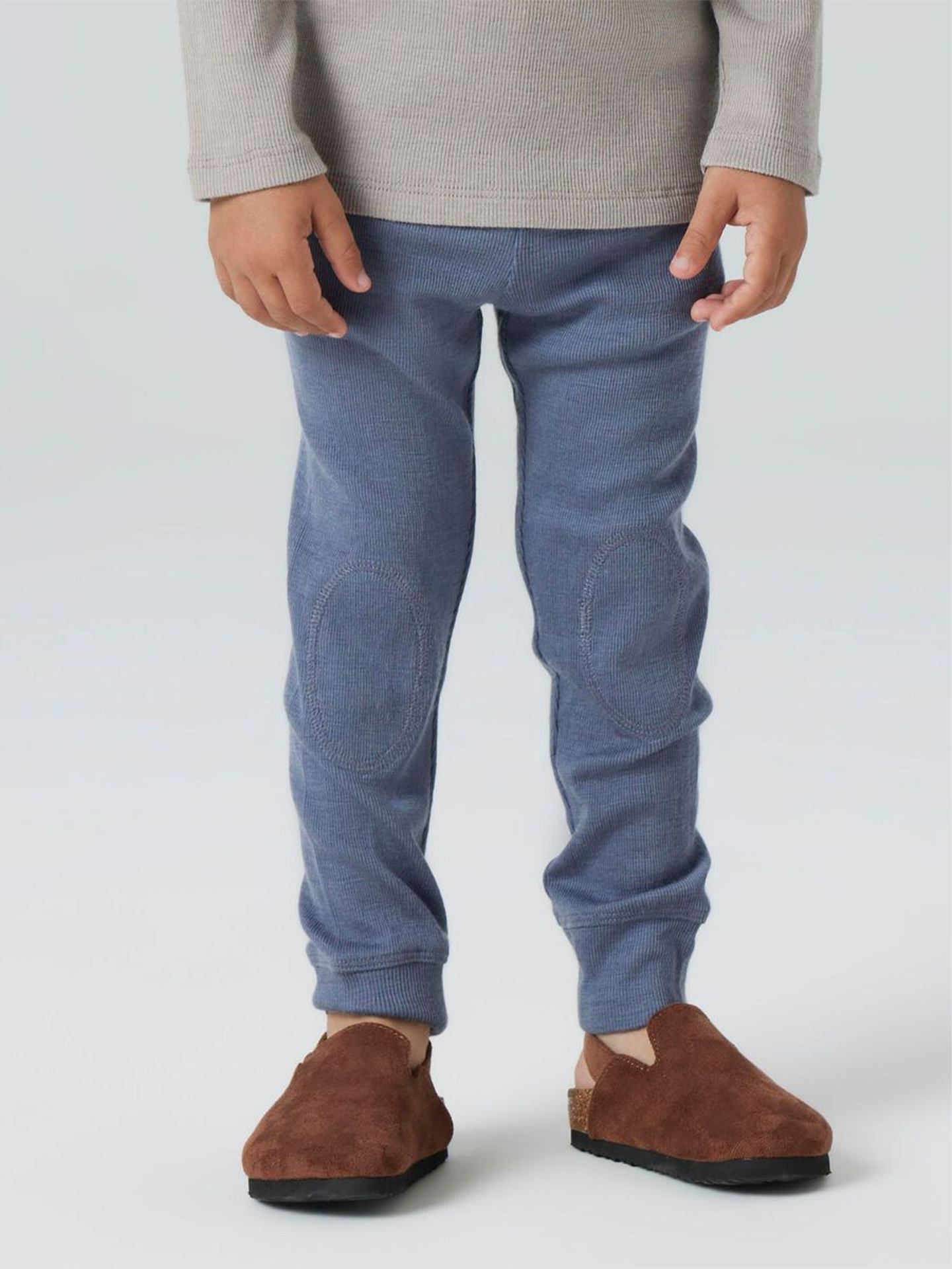 Name It Wossa Wo/Si Rib Longjohn Folkstone Gray