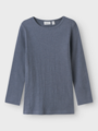 Name It Wossa Wo/Si Rib Long Sleeve Top Folkstone Gray