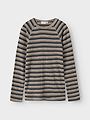 Name It Wang Wool Needle Long Sleeve Top Stripe Satellite