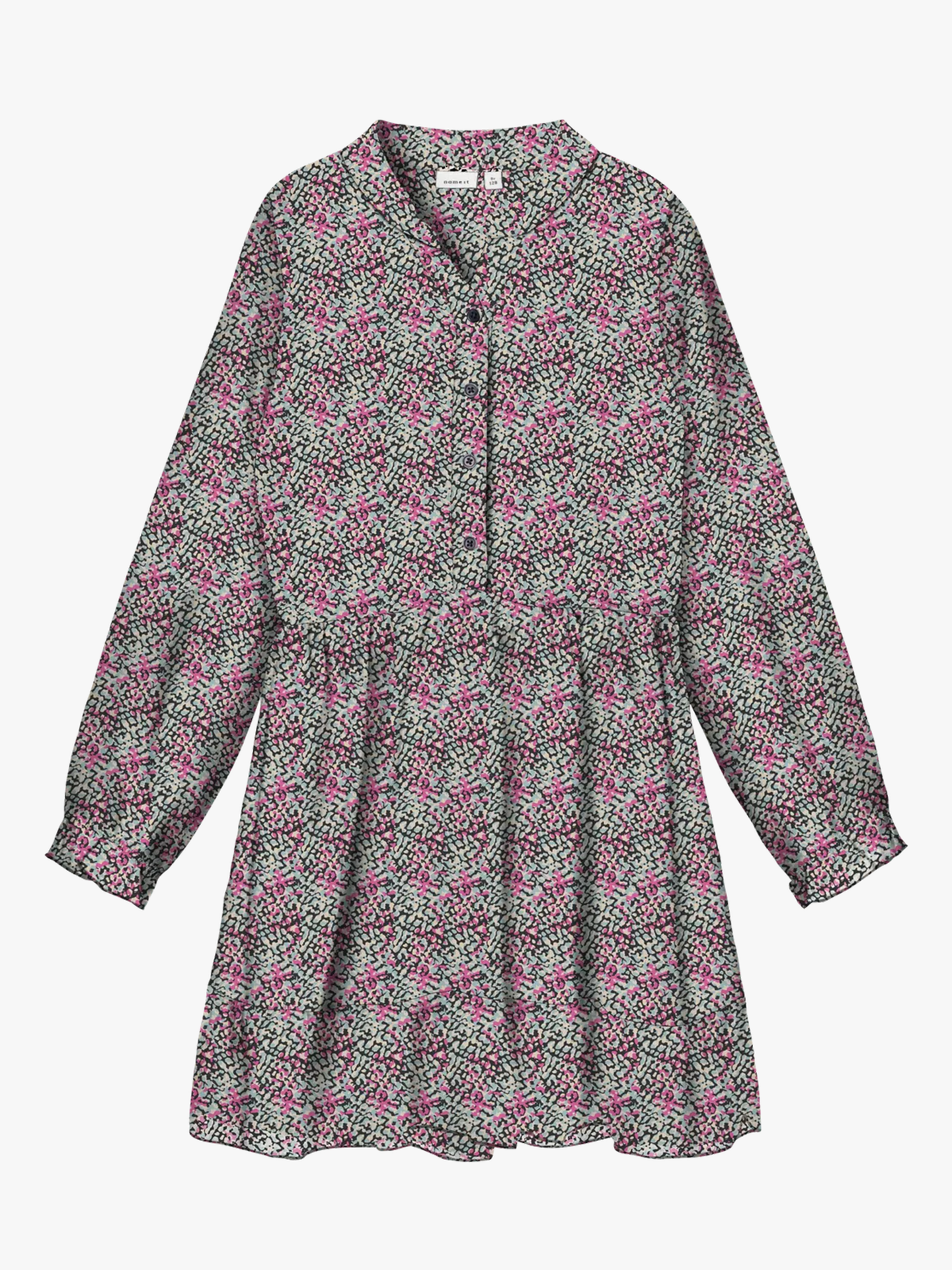 Name It Nynnea Long Sleeve Dress Phlox Pink Dots