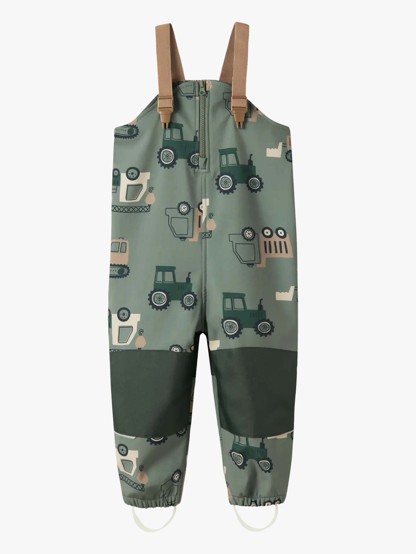 Name It Alfa08 Softshell Bib Pant All Over Print Balsam Green machines