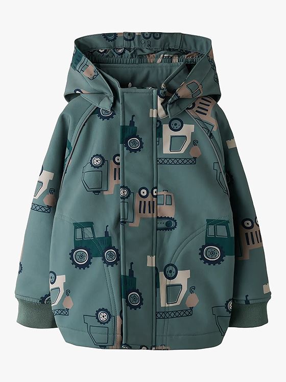 Name It Alfa08 Softshell Jacket All Over Print Balsam Green Machines